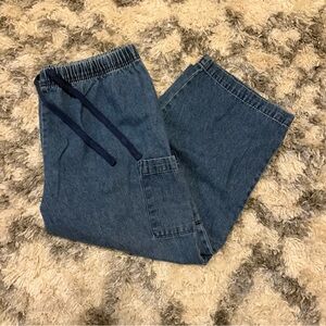 Casual Blue Denim Joggers